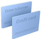 For those with a credit or debit card and a driver's license
